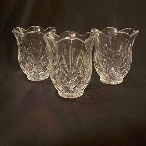 VINTAGE St. George Lead Crystal Votive Candle Holders